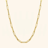 14K Yellow Gold Medium Paper Clip Chain