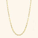 14K Yellow Gold Small Paper Clip Chain