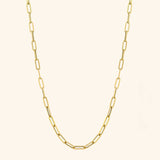 14K Yellow Gold Small Paper Clip Chain