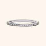 18K White Gold Diamond Eternity Band