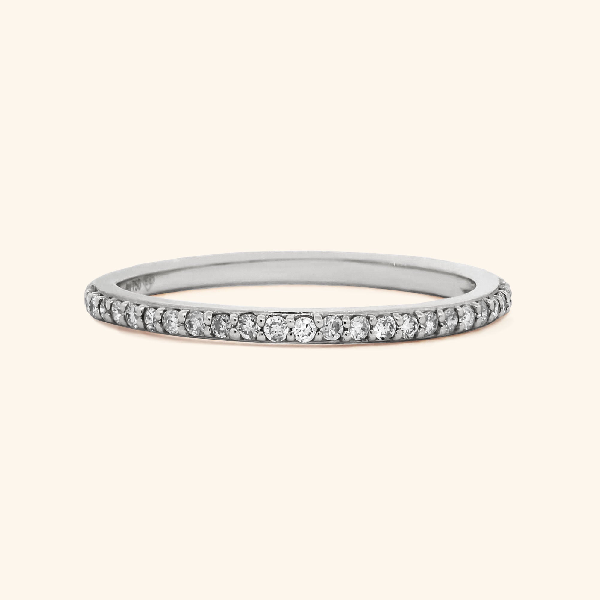 18K White Gold Diamond Eternity Band