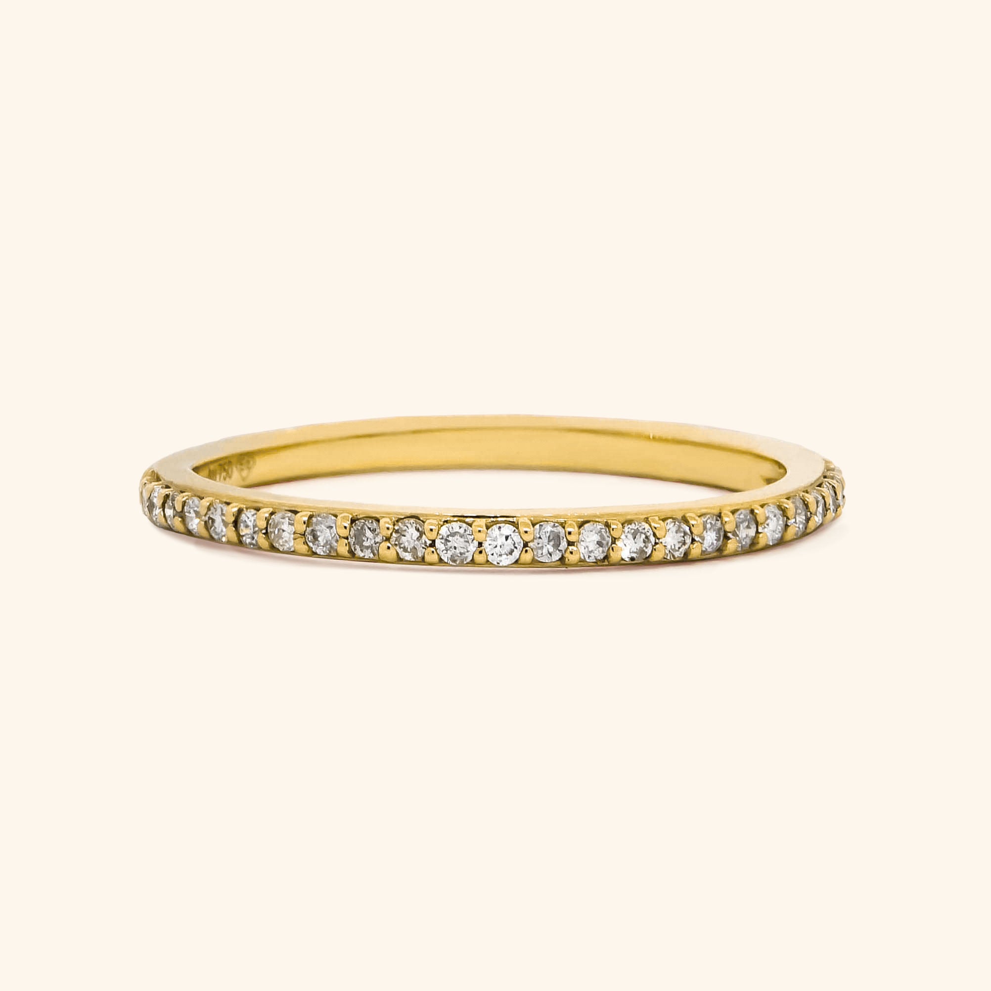 18K Yellow Gold Diamond Eternity Band