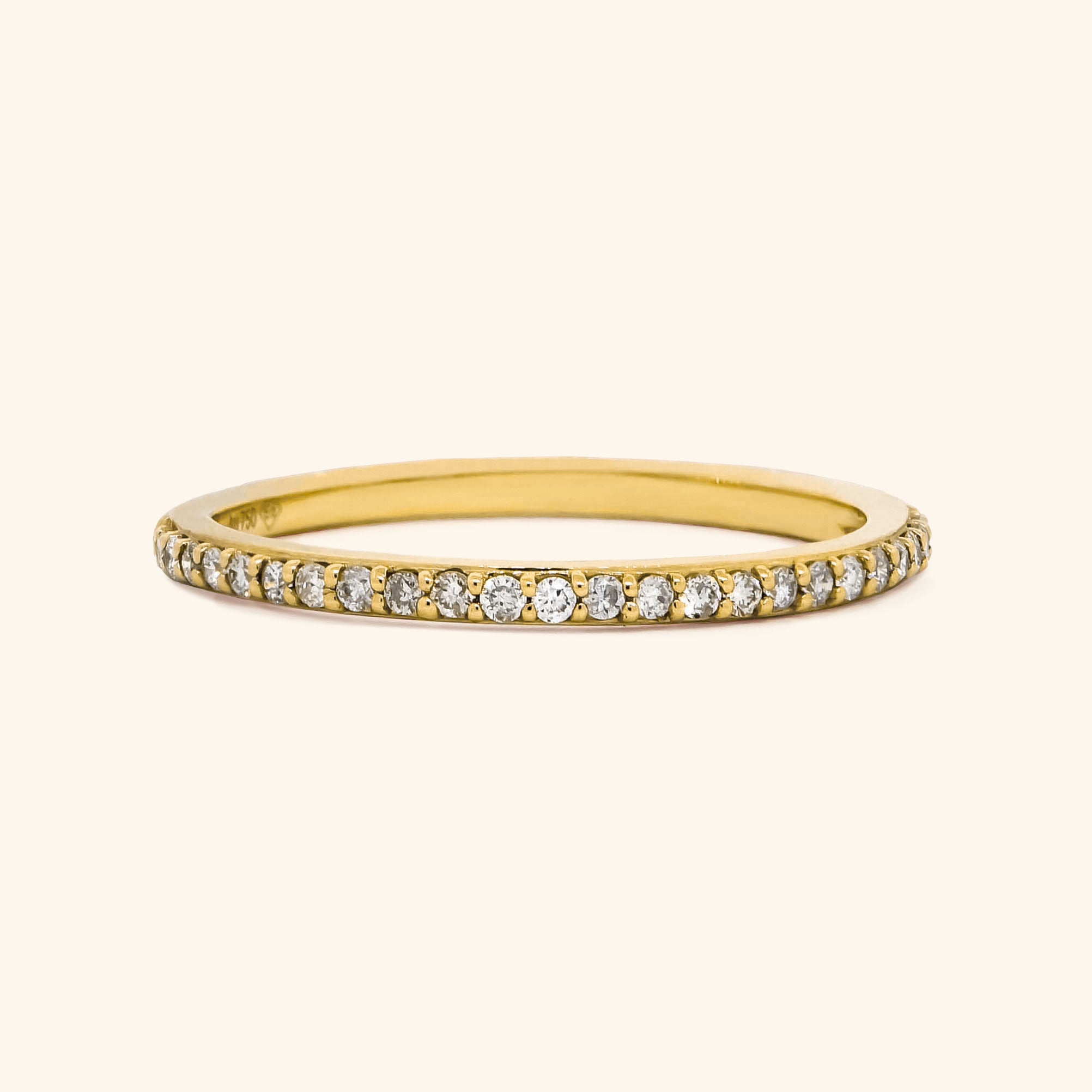 18K Yellow Gold Diamond Eternity Band