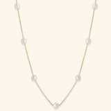 14K Yellow  Gold Fresh Water Pearl Necklace